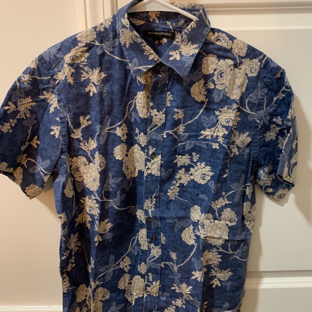 Floral Banana Republic Shirt